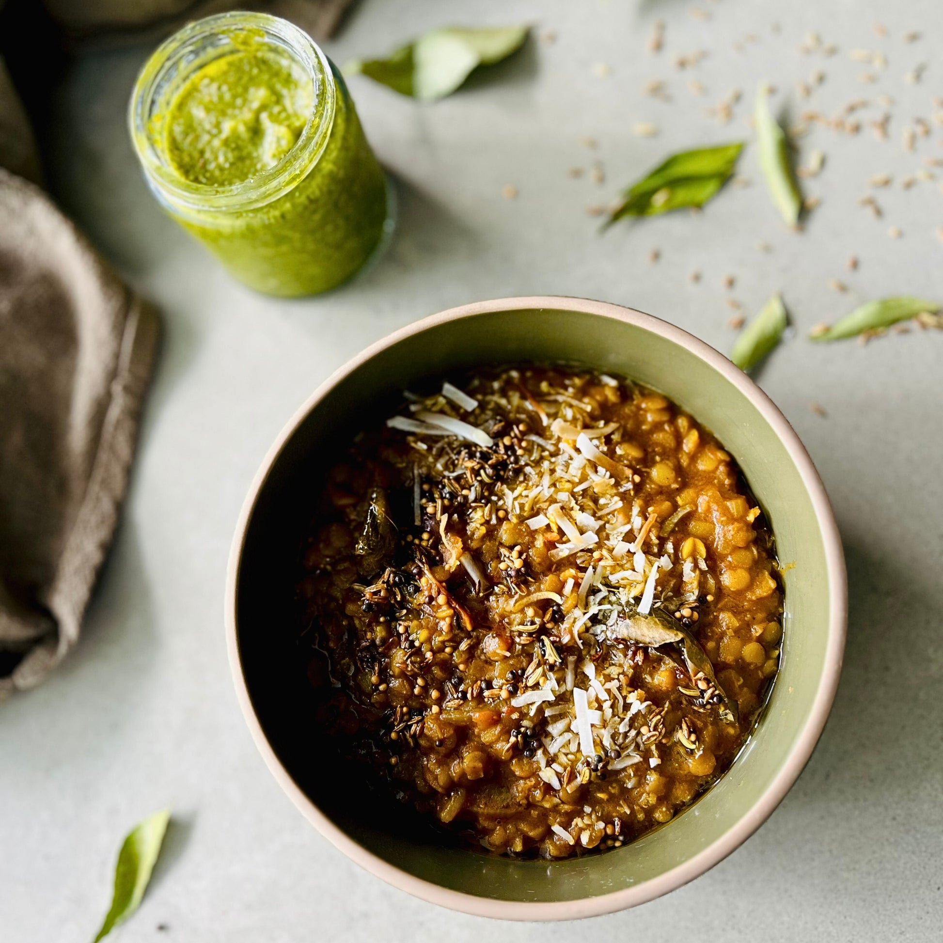 Dahl curry with lentils and spices – vegan meal delivery Northern Rivers