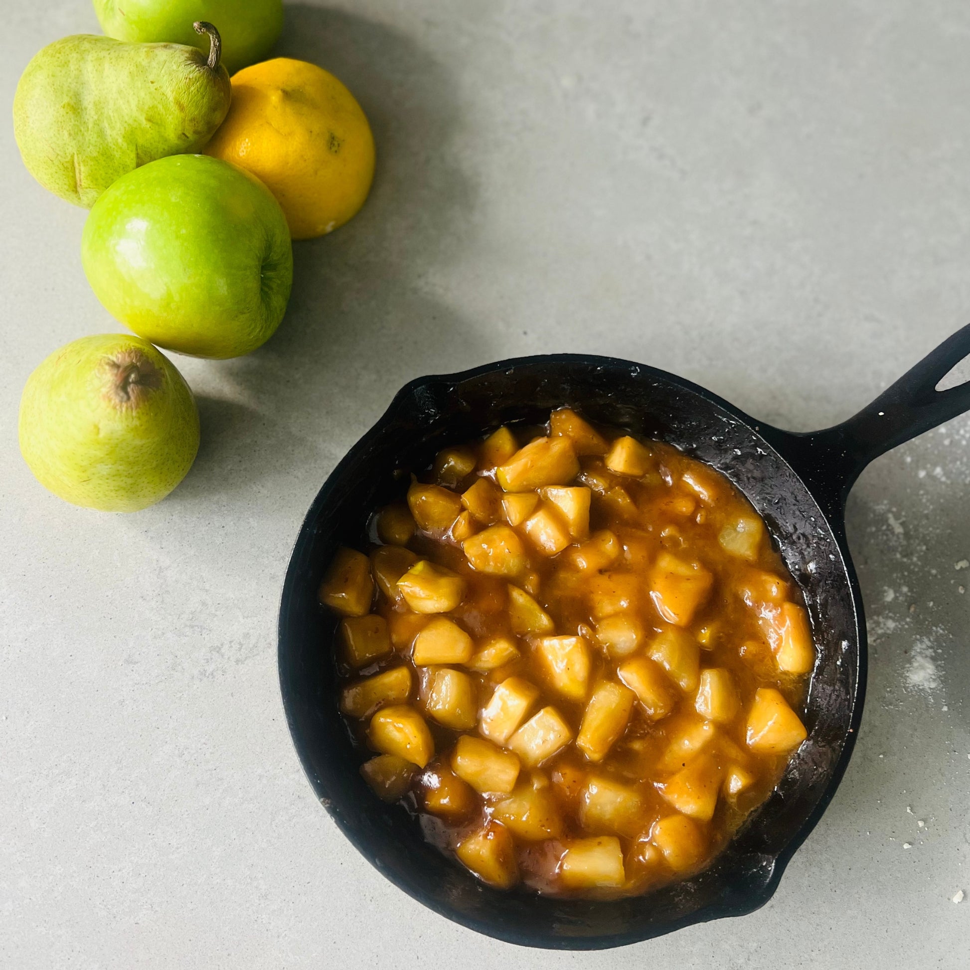 Seasonal fruit crumble with golden topping – dessert delivery Northern Rivers