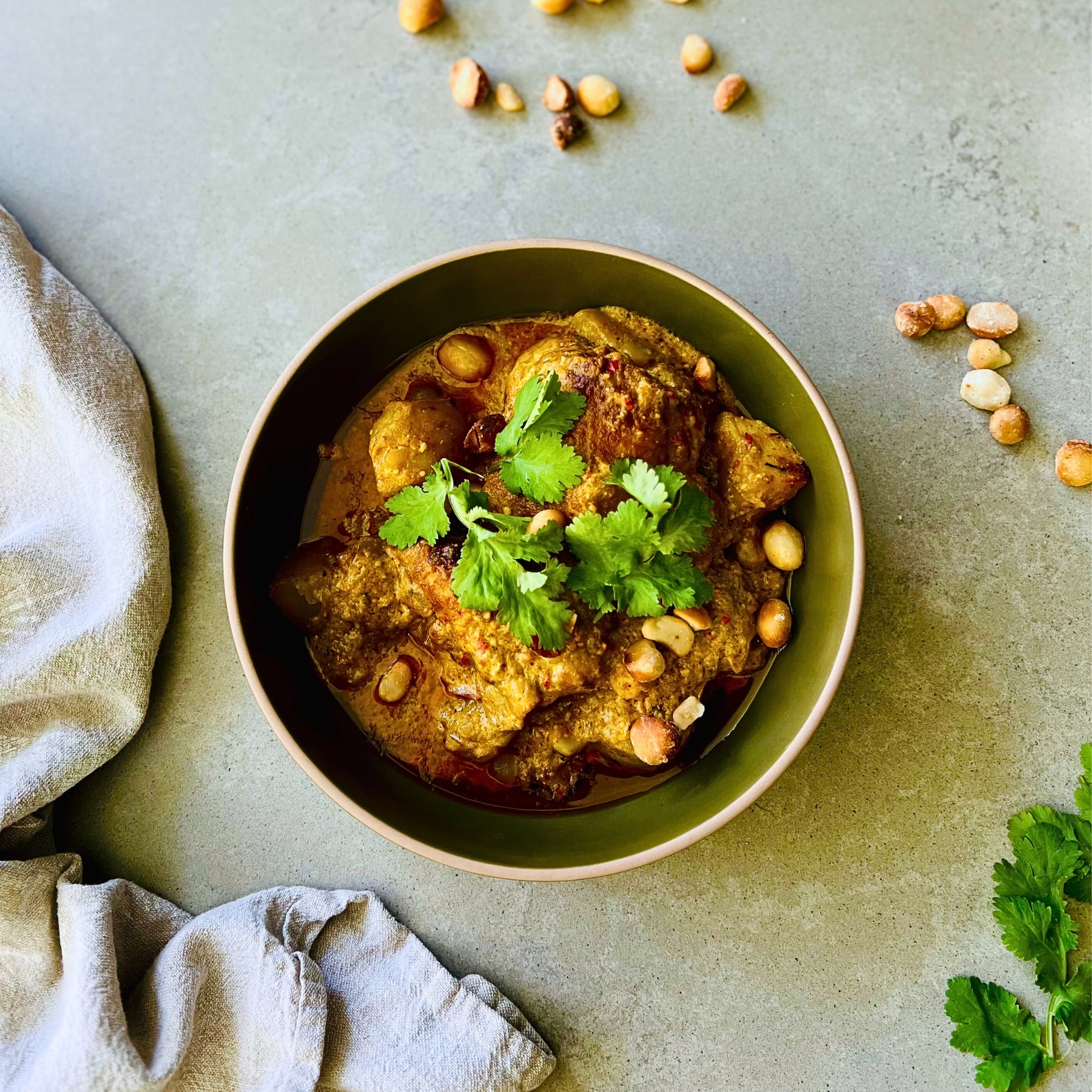 Malaysian chicken curry with potato and macadamias – meal delivery Northern Rivers