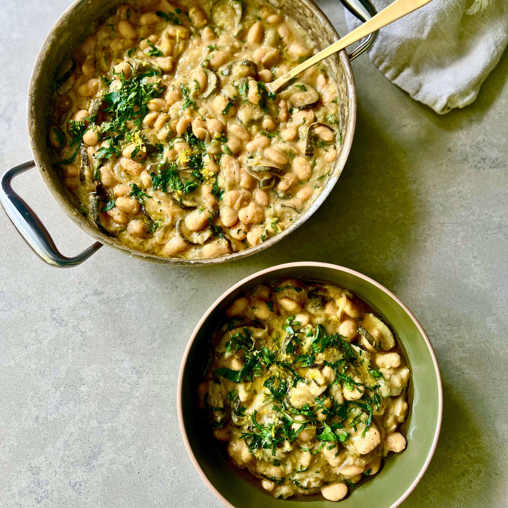 Creamy Butter Beans & Slow-Roasted Zucchini delivered Northern Rivers