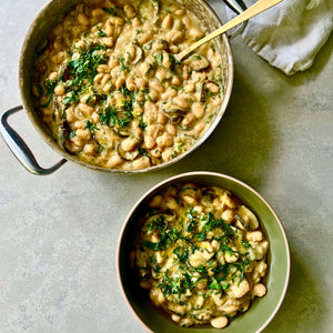 Creamy Butter Beans & Slow-Roasted Zucchini