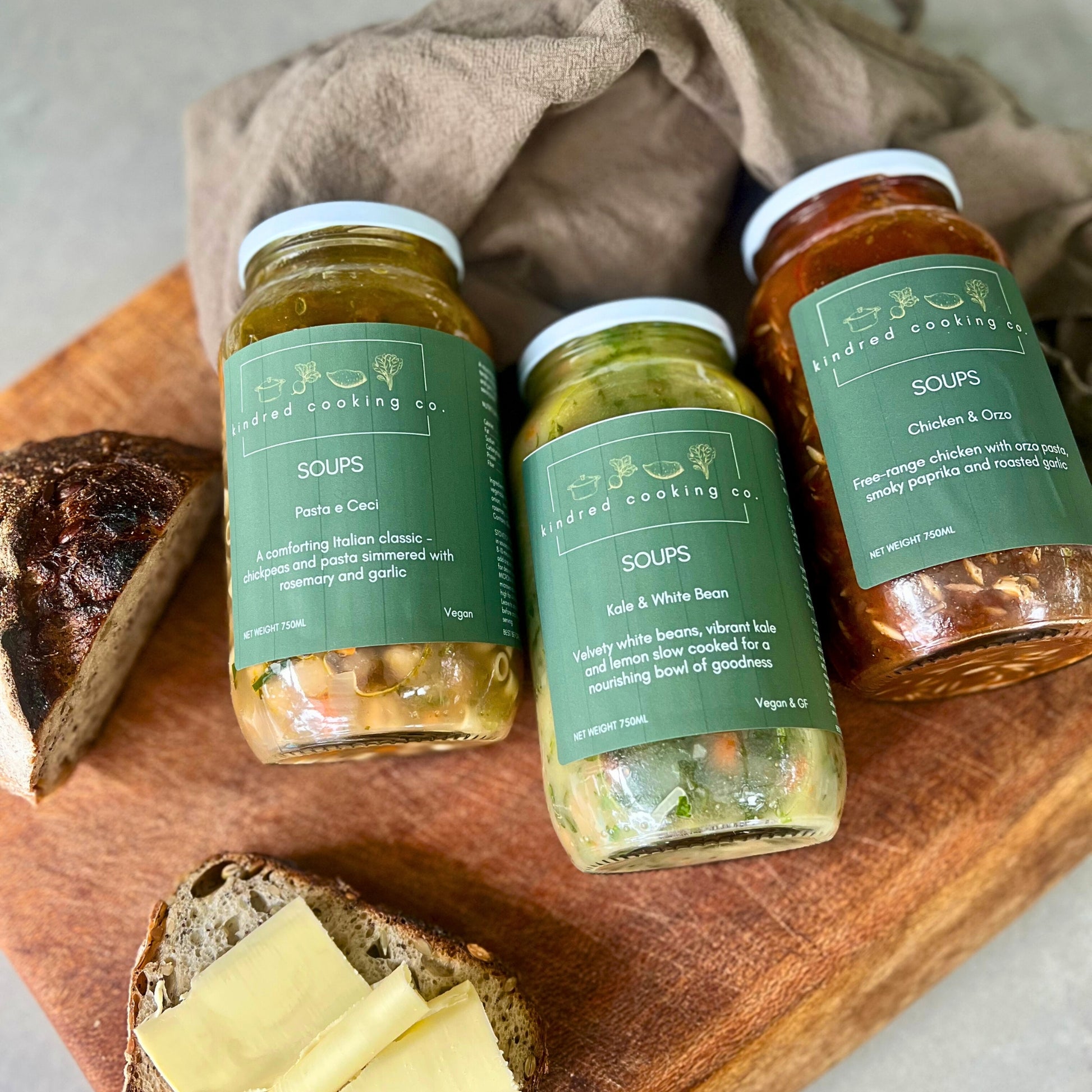 Kale and white bean soup – vegan meal delivery Northern Rivers