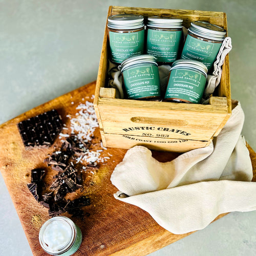 Chocolate pot dessert in glass jar – dessert delivery Northern Rivers
