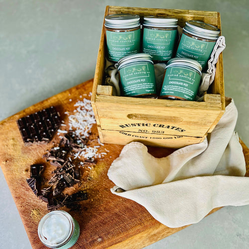 Chocolate pot dessert in glass jar – dessert delivery Northern Rivers