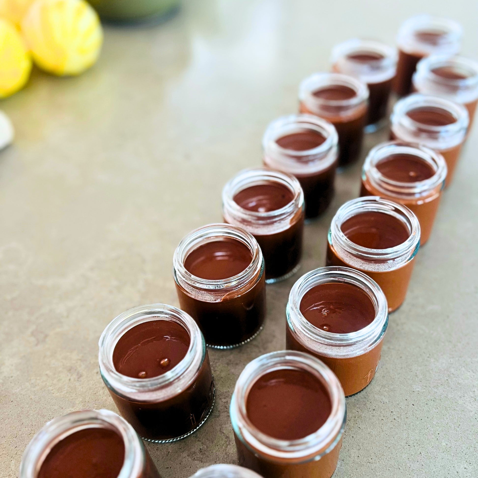 Chocolate pot dessert in glass jar – dessert delivery Northern Rivers