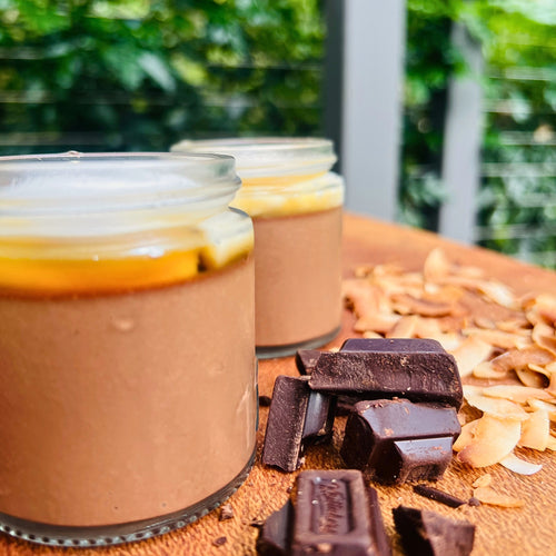 Chocolate pot dessert in glass jar – dessert delivery Northern Rivers