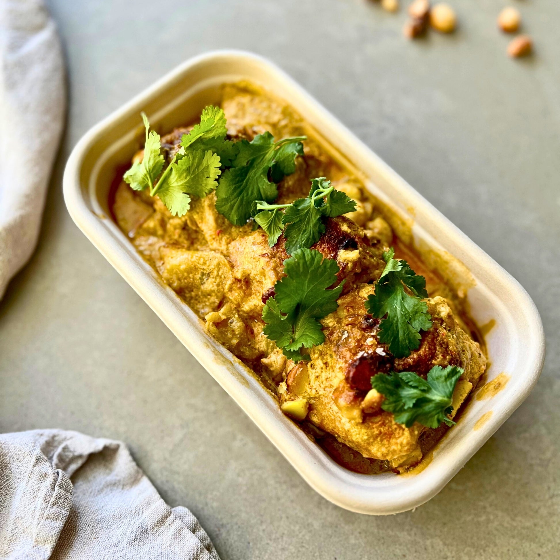 Malaysian chicken curry with potato and macadamias – meal delivery Northern Rivers