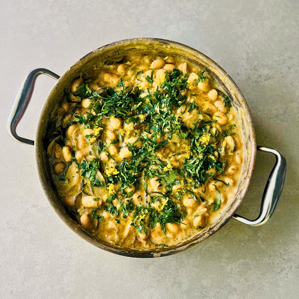 Creamy Butter Beans & Slow-Roasted Zucchini delivered Northern Rivers