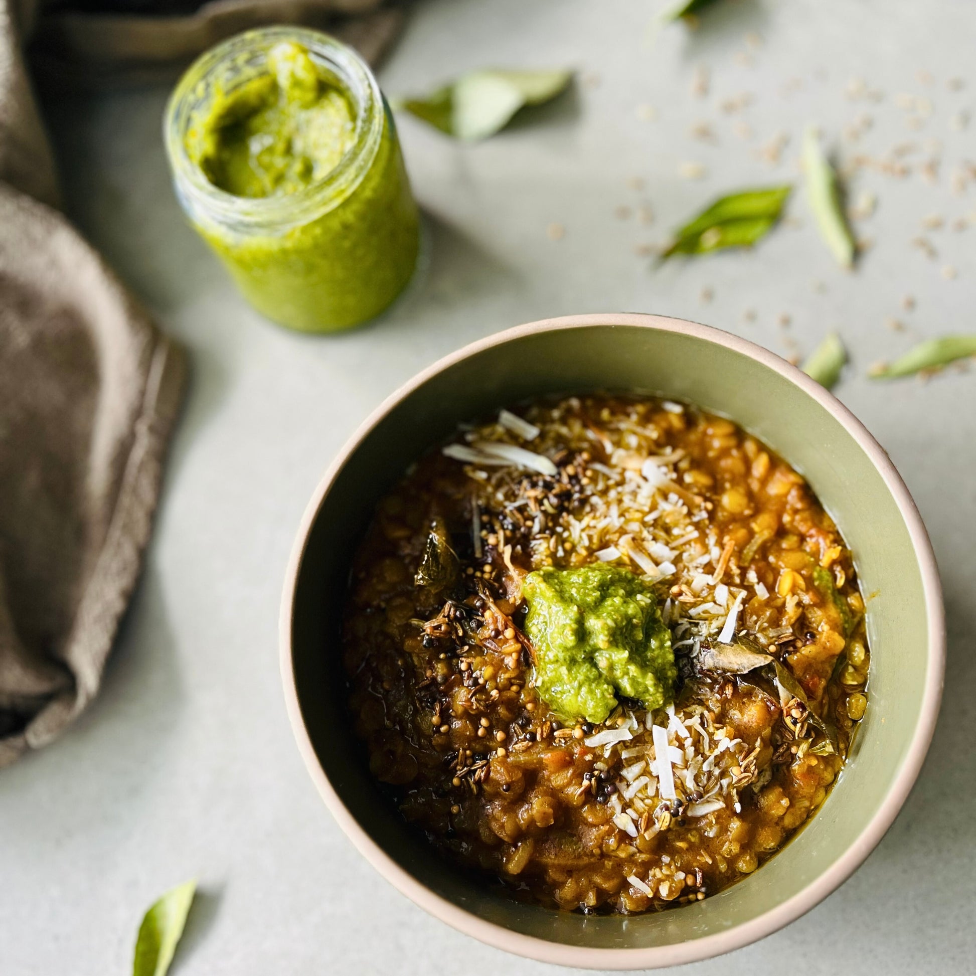 Dahl curry with lentils and spices – vegan meal delivery Northern Rivers